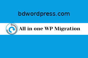 All-In-One WP Migration Installation & Activation