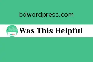 Was This Helpful Plugin Activation
